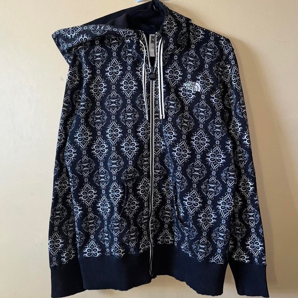 The North Face Bougie All Over Print Pattern Zip Up Hoodie Sweatshirt
